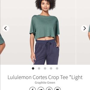 Lululemon cropped boxy tee